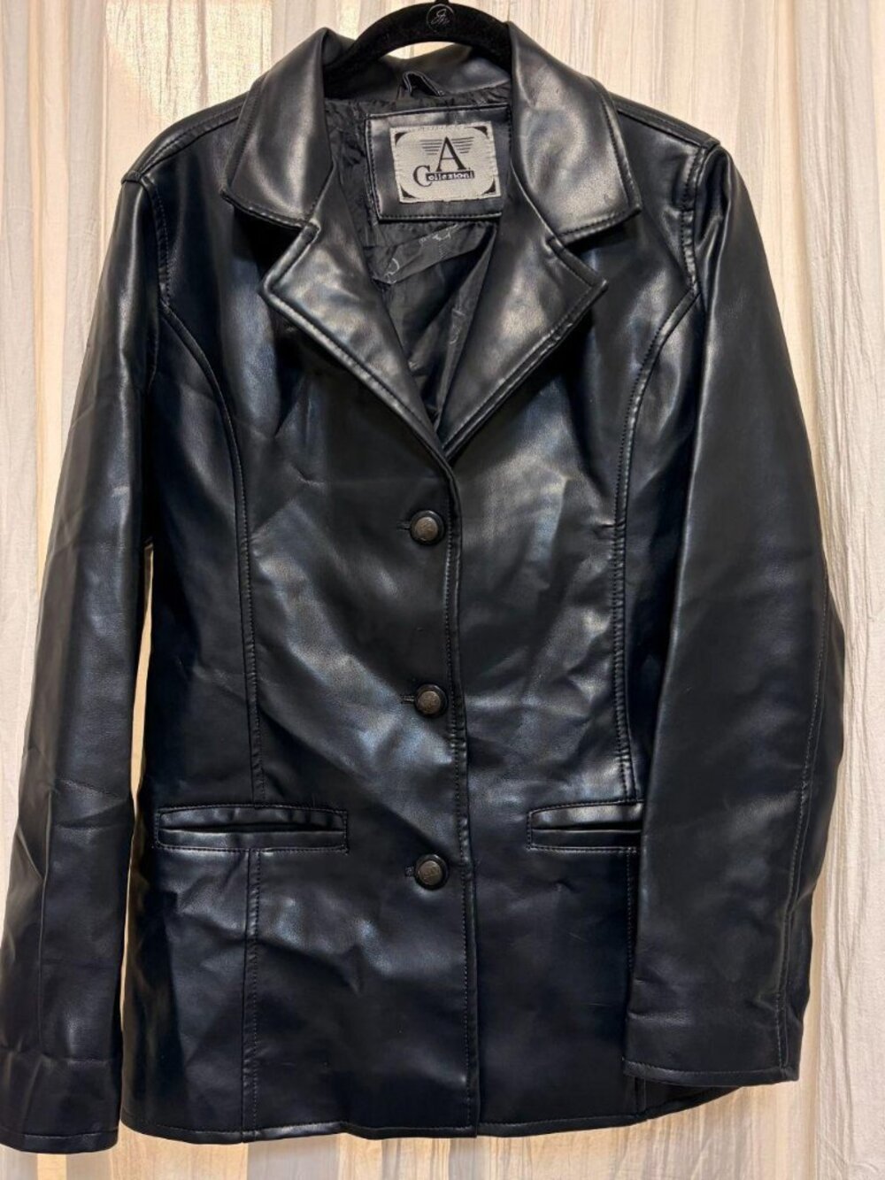 Armani Collezioni Leather Coat